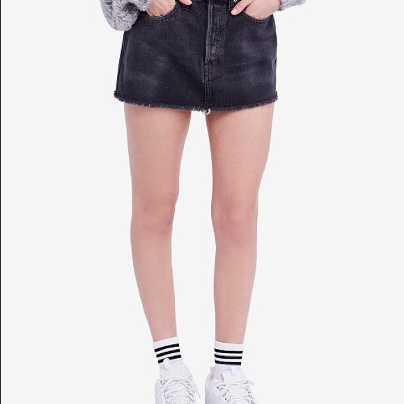 NWT Cotton Rugged Denim Mini Skirt - Picture 6 of 7